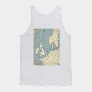 Meteorological Weather map of Europe Tank Top